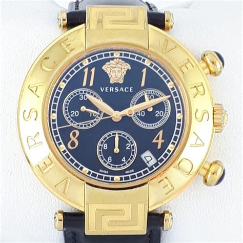 mens versace watch gold|versace watch with chronograph q5c.